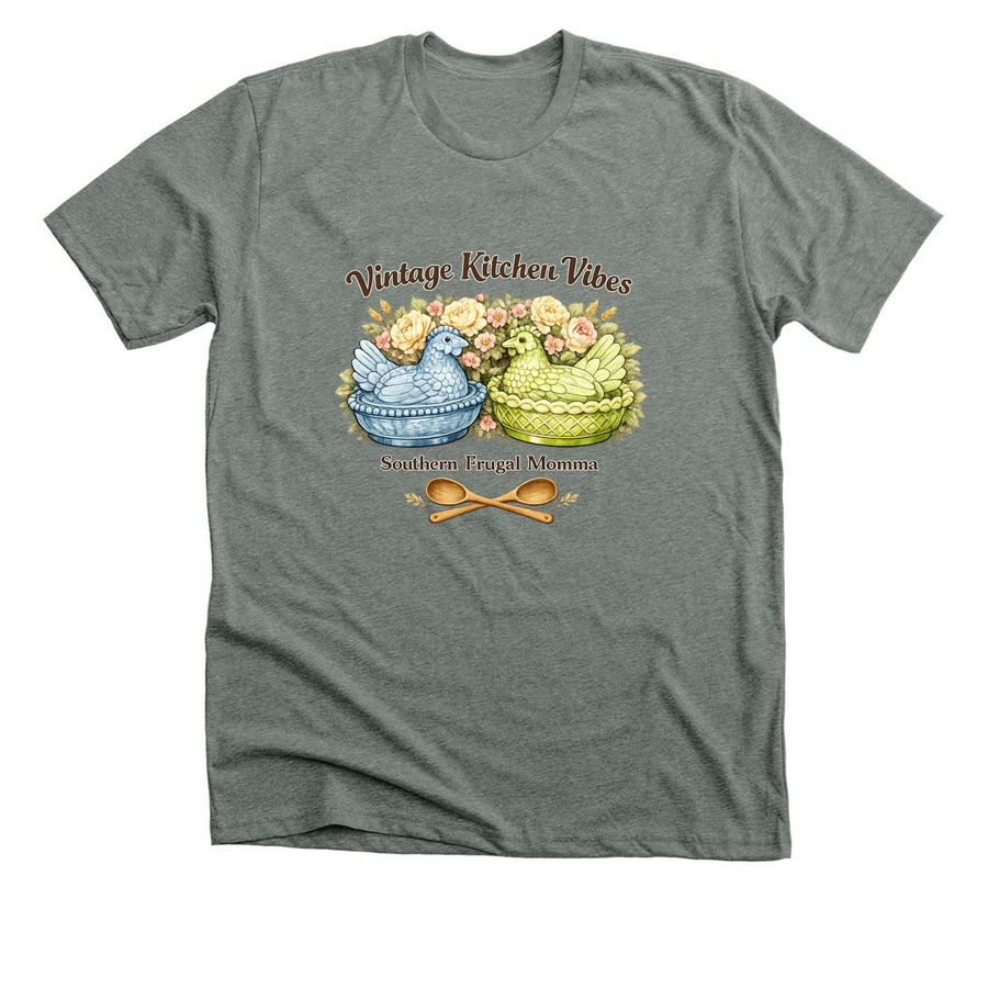 Vintage Hen, a Deep Heather Premium Unisex Tee