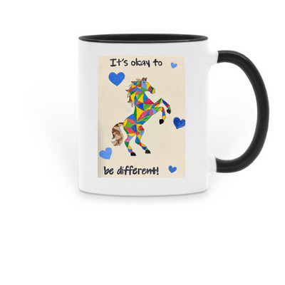 Tayla Mug, a Black Two-Tone Ceramic Mug