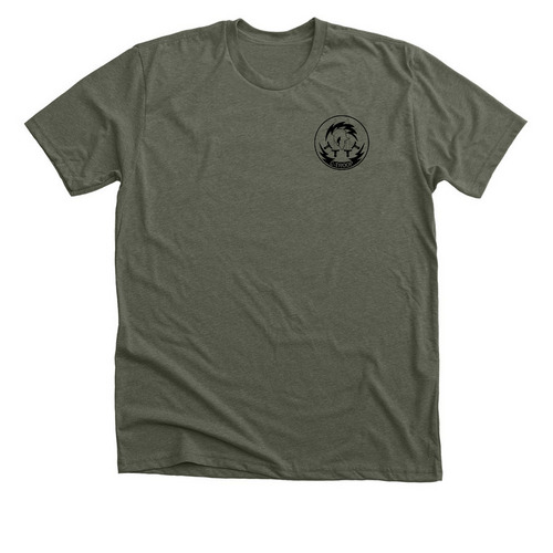 New C TRP, a Heather Military Green Premium Unisex Tee
