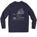 CFRF Performance Gear, a True Navy UV Performance Long Sleeve Tee (back-view)