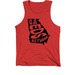 GA EDS & Hypermobility Network (design #2), a Red Premium Cotton Tank