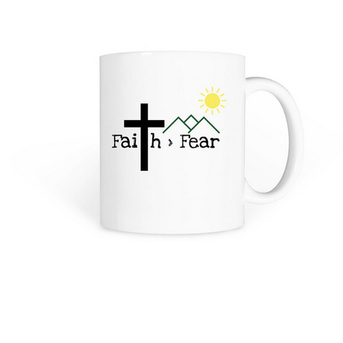 Faith > Fear&nbsp;, a White Coffee Mug