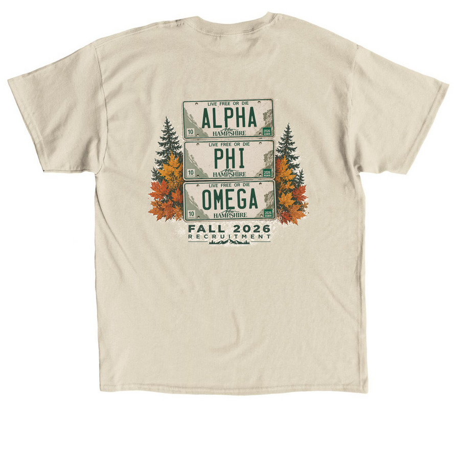 APO fall recruitment shirt, a Sand Classic Unisex Tee (back-view)