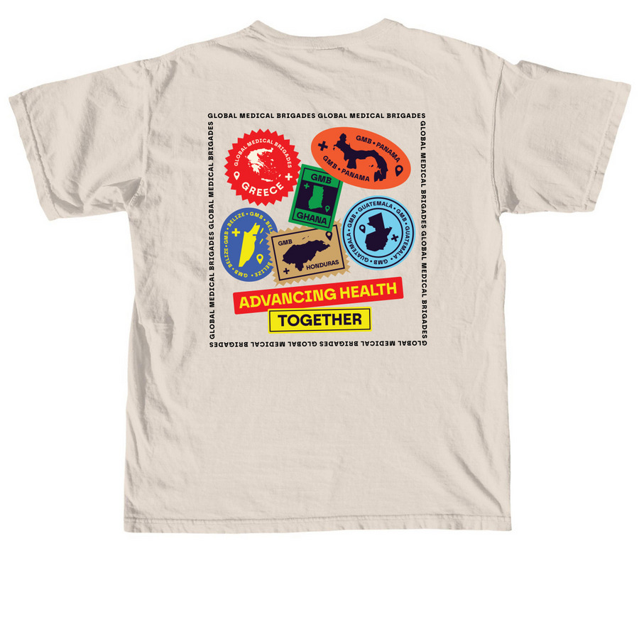 Advancing Health Together&nbsp;, a Ivory Comfort Colors Unisex Tee (back-view)
