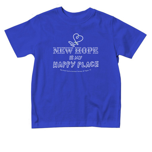 "Happy Place" Toddler Collection, a Royal Blue Toddler Tee
