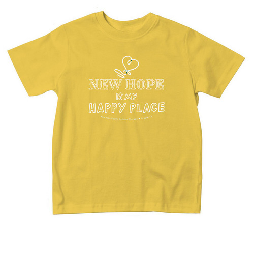 "Happy Place" Toddler Collection, a Yellow Toddler Tee
