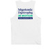 MDF & Myotonic Dystrophy In Motion, a White Premium Cotton Tank (back-view)
