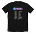 Dogs Saved Through August 2026, a Solid Black Blend Premium Unisex Tee (back-view)