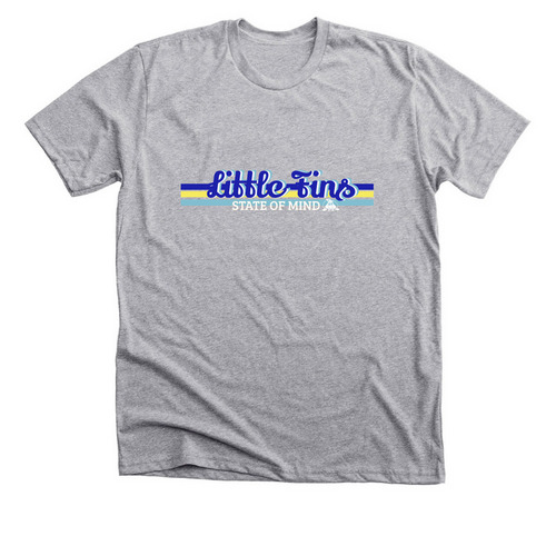 Little Fins State of Mind, a Athletic Heather Premium Unisex Tee