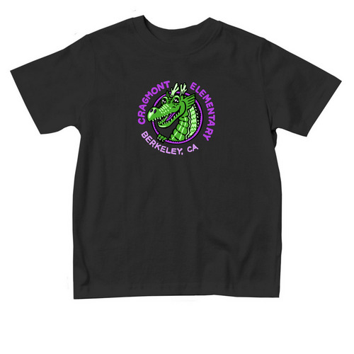 Toddler Sizes for TK/K Dragons, a Black Toddler Tee
