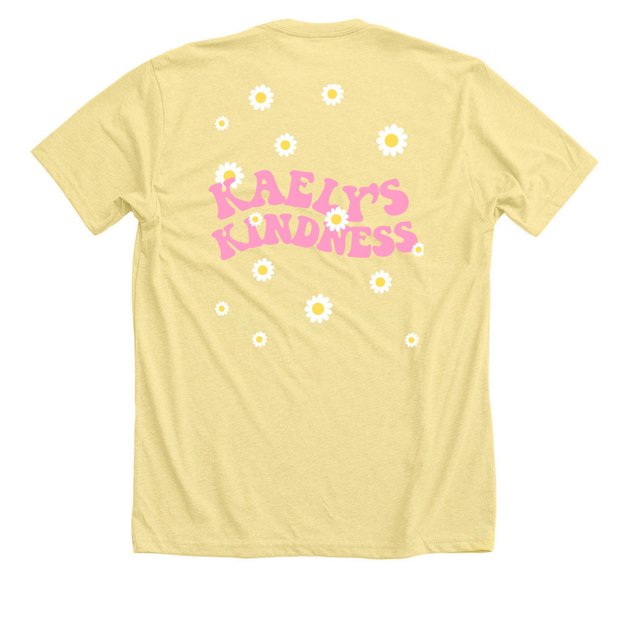 SLIH x Kaely?s Kindness, a Heather Yellow Gold Premium Unisex Tee (back-view)