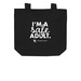 Safe Adult Tote, a Black Organic Cotton Tote Bag