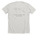 Constellation (Aurora), a Heather Cement Premium Unisex Tee (back-view)