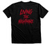 Living the Nightmare, a Black Heather Premium Unisex Tee (back-view)
