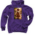 Afrocentric Female Bear, a Purple Pullover Hoodie