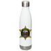 Kaos and Mazi&nbsp;, a White Stainless Steel Water Bottle