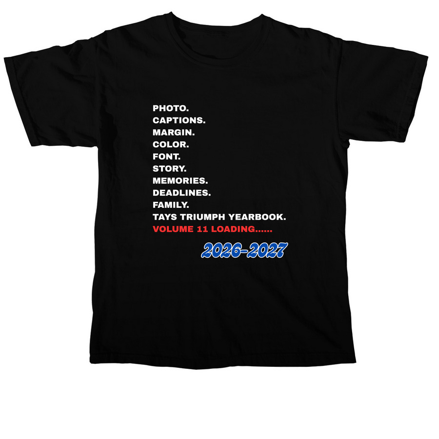 TJH Yearbook Shirts 26-27, a Black Comfort Colors Unisex Tee