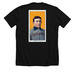 TR White letter Wagner Back, a Solid Black Blend Premium Unisex Tee (back-view)