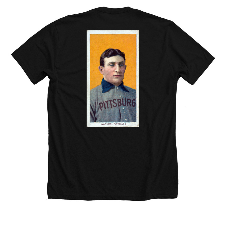 TR White letter Wagner Back, a Solid Black Blend Premium Unisex Tee (back-view)