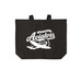 Aviator Tote, a Deep Black Cotton Canvas Tote Bag