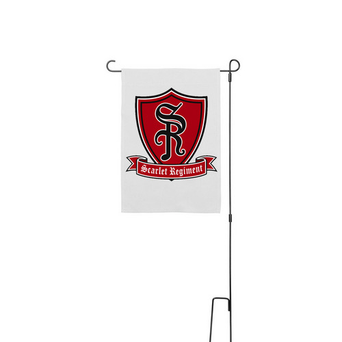 Yard Flag, a White 12" x 18" Yard Flag with Stake