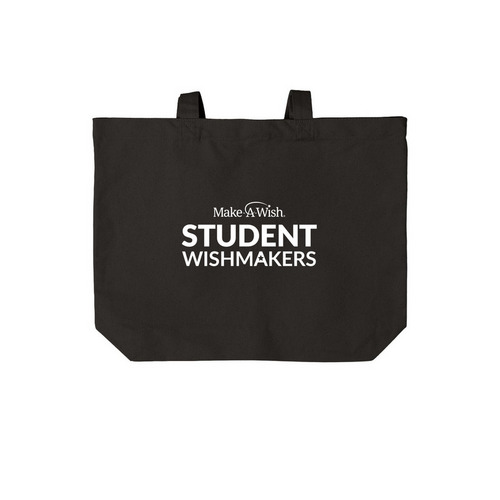 SWM Tote, a Deep Black Cotton Canvas Tote Bag