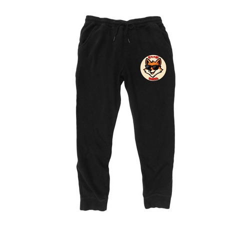Nuff Said, a Black Midweight Fleece Joggers