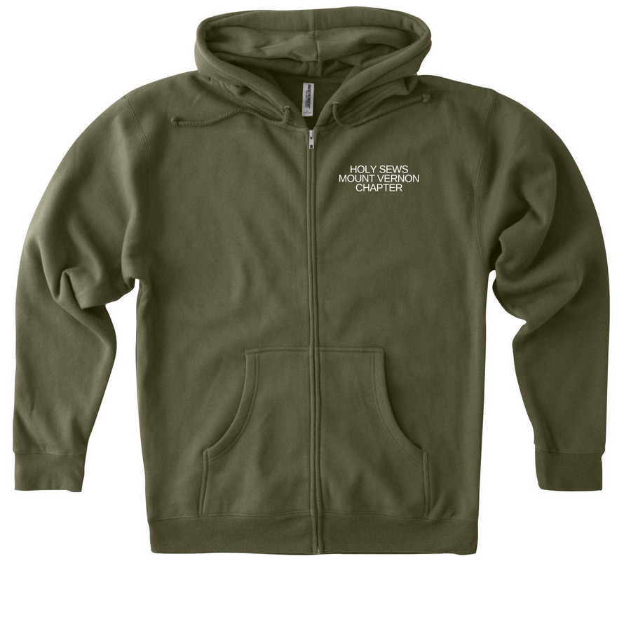 Holy Sews Mount Vernon Chapter Fall 2026, a Army Heavyweight Zip Up Hoodie