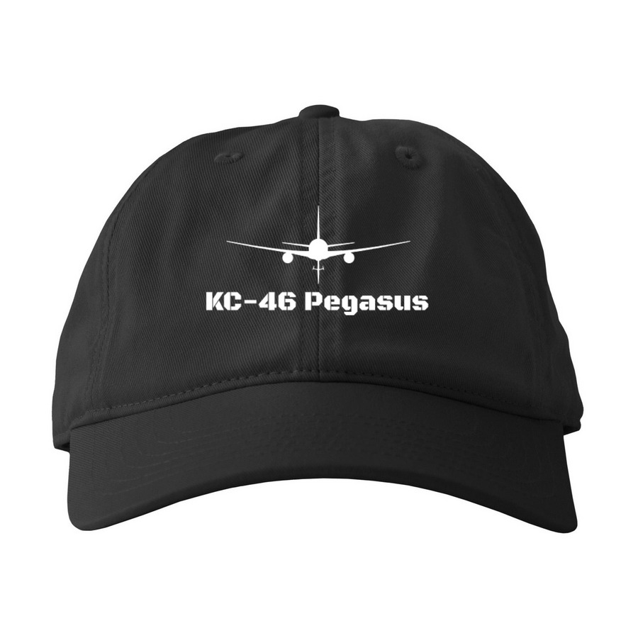 KC-46 Pegasus Hat Collection, a Black Printed Eco Baseball Cap