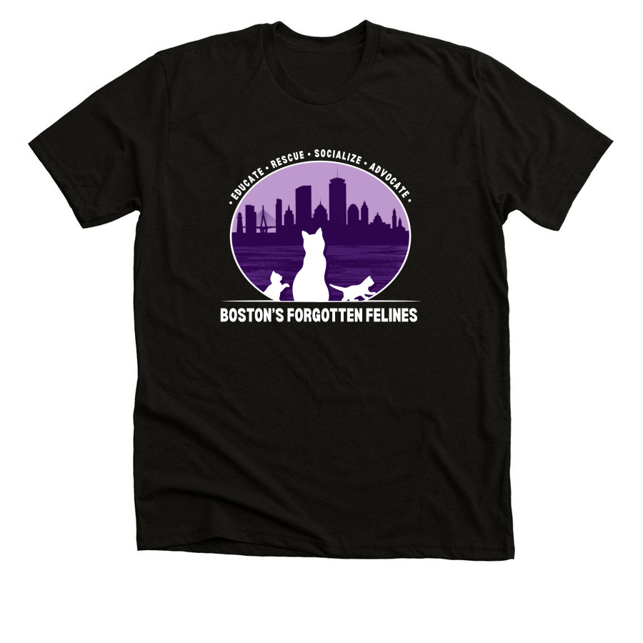 BFF Classic Logo Shirt (Dark Colors), a Solid Black Blend Premium Unisex Tee