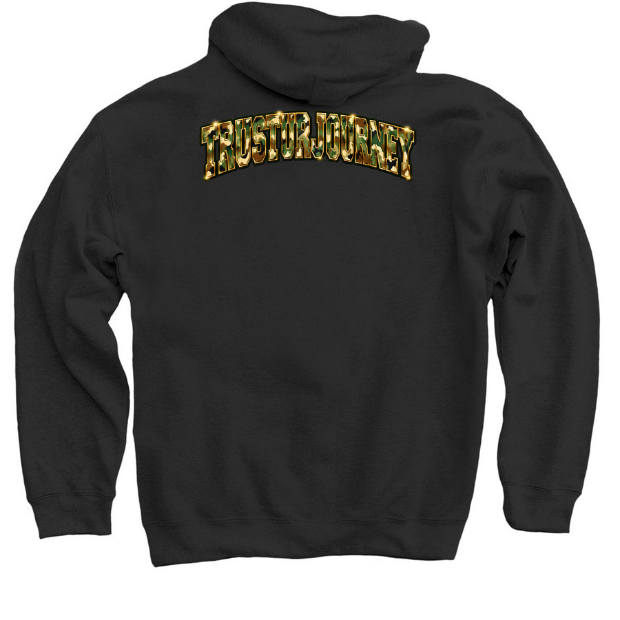 Chapter 44&nbsp;, a Black Pullover Hoodie (back-view)