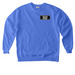 BW Tag Teacher, a Flo Blue Comfort Colors Crewneck Sweatshirt