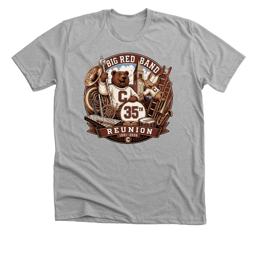 Last version... Band Reunion Tshirt, a Athletic Heather Premium Unisex Tee
