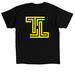 Classic Yellow Logo, a Black Classic Unisex Tee (back-view)