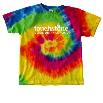 Touchstone Community School Logo Tie-Dye&nbsp;, a Moondance Youth Tie Dye Tee