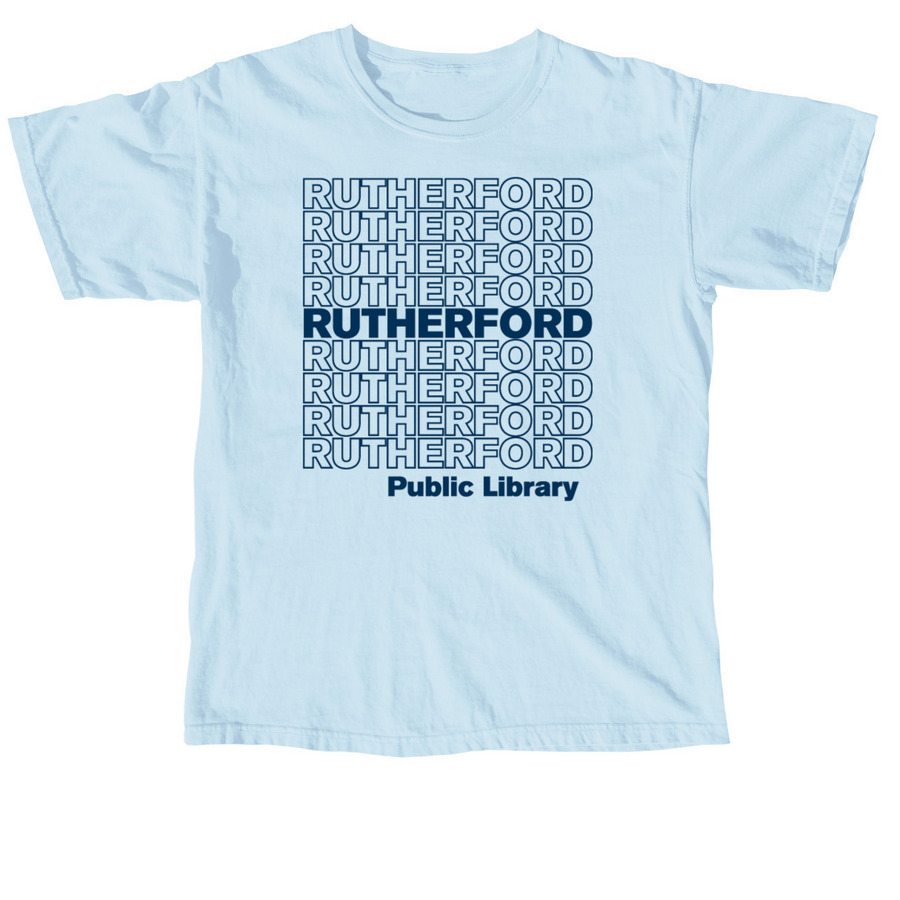 Repeating Rutherford - Blue, a Chambray Comfort Colors Unisex Tee