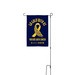 GO GOLD? Yard Flag&nbsp;, a White 12" x 18" Yard Flag with Stake