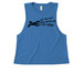 Let Me Live Sun-Dappled & AI-Free, a Azure Blue Allmade Eco Triblend Women?s Muscle Tank