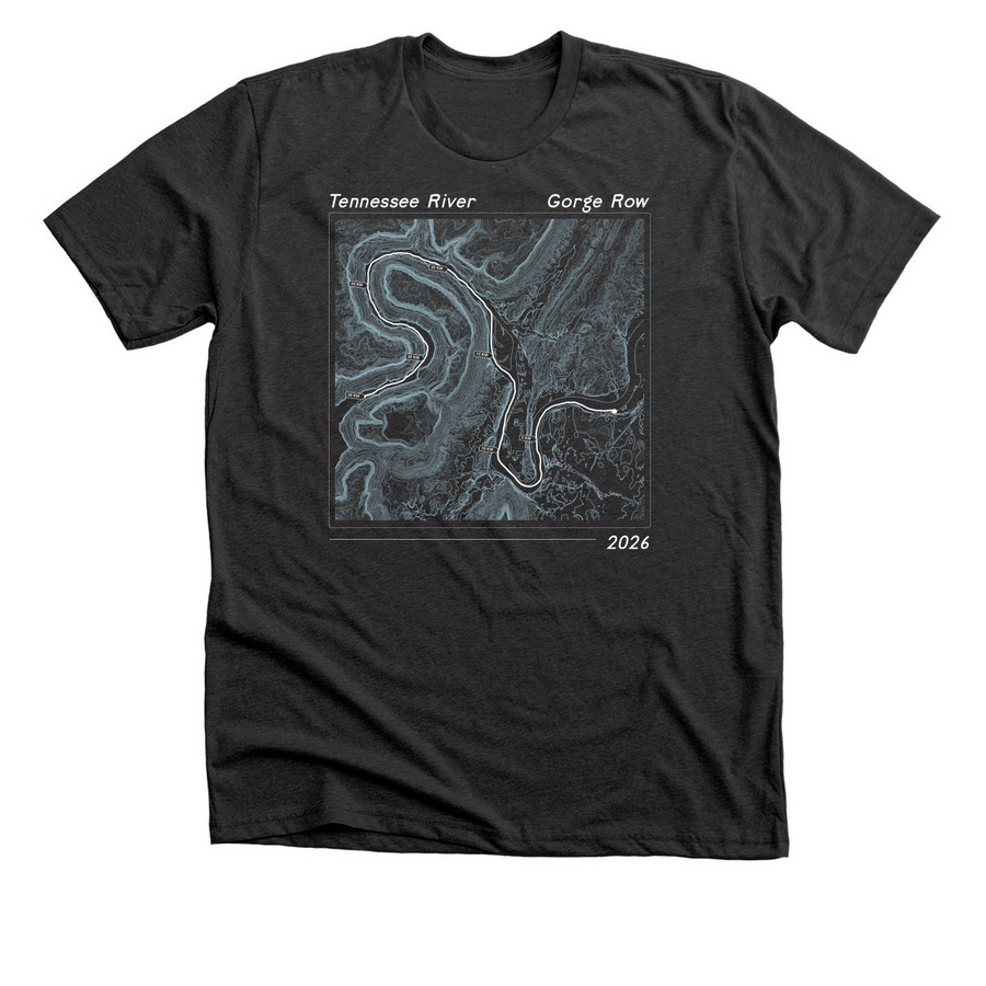 TN River Gorge Row 2026, a Dark Grey Heather Premium Unisex Tee