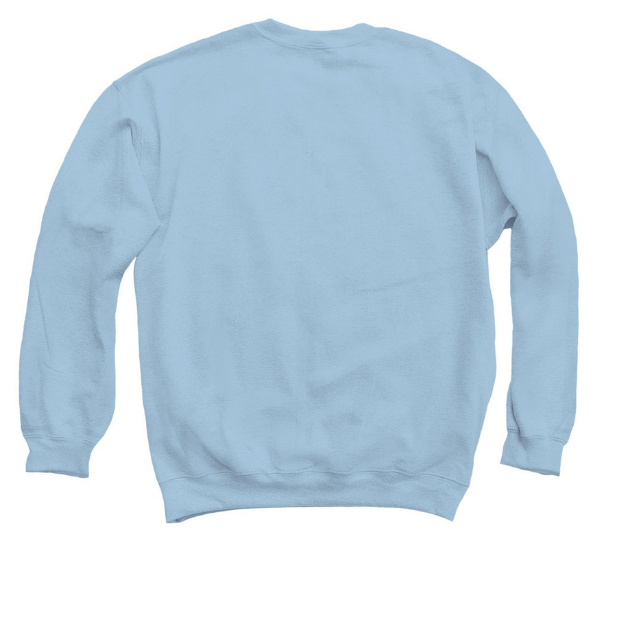 Siluri blu, a Light Blue Crewneck Sweatshirt (back-view)