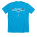 Freedom Fighter, a Neon Blue Premium Unisex Tee (back-view)