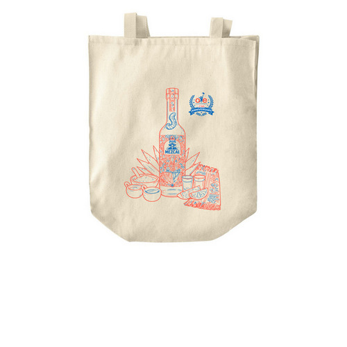 The Mezcal ? 25th Anniv., a Natural Over-the-Shoulder Shopping Tote Bag