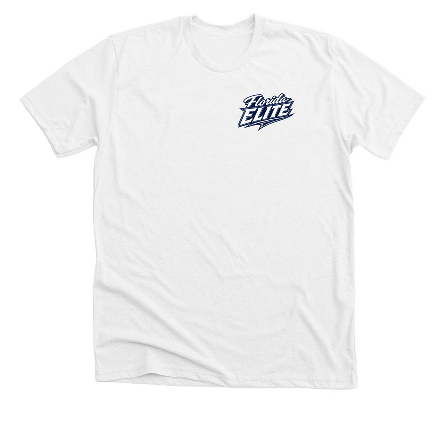 Florida Elite - Modern Update, a Solid White Blend Premium Unisex Tee