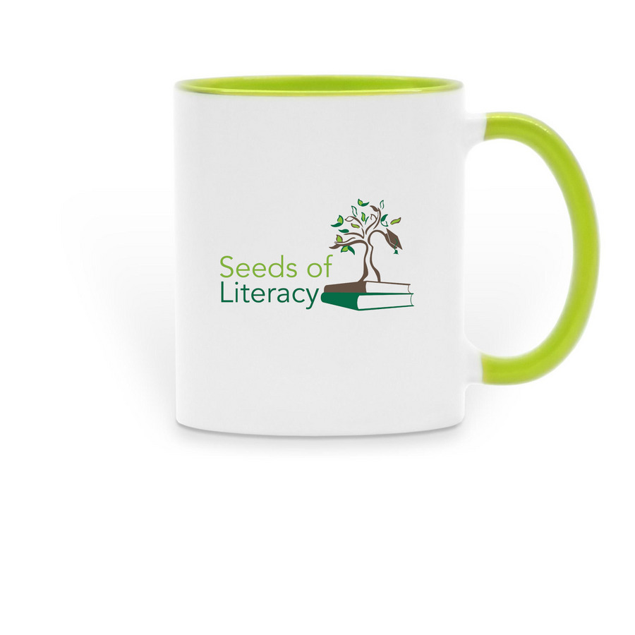 Seeds Two-Tone Mug, a Green Two-Tone Ceramic Mug