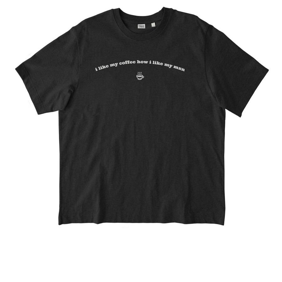 i like my coffee how i like my mxn, a Dark Heather Grey Stanley/Stella Unisex Freestyler Heavyweight Tee