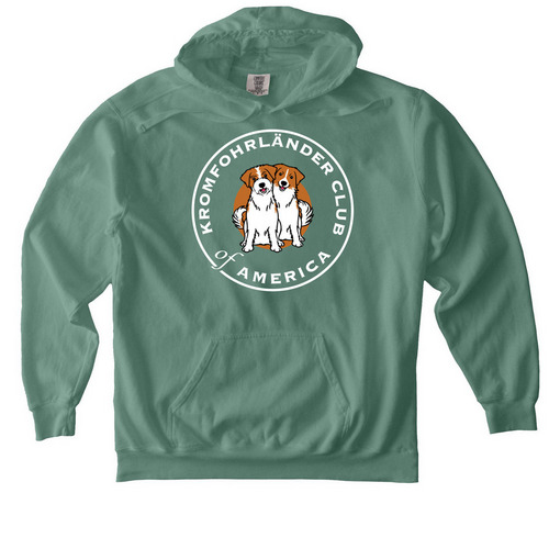 Sweatshirts & Shirts with Front Only Print, a Light Green Comfort Colors Pullover Hoodie