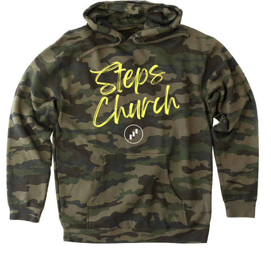 The Camo Collection, a Forest Camo Heavyweight Camo Pullover Hoodie
