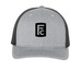 FC Grey Trucker Hat, a Heather Grey/ Black Printed Five-Panel Trucker Cap