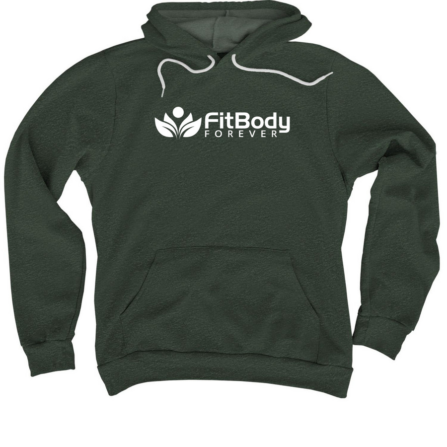 Fit Body Forever&nbsp;, a Heather Forest Premium Pullover Hoodie