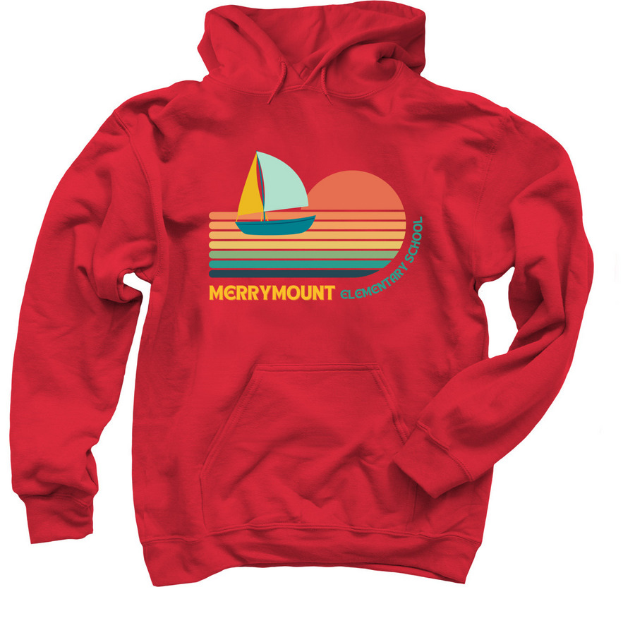 MM 2025-2026 Novelty Line, a Red Pullover Hoodie